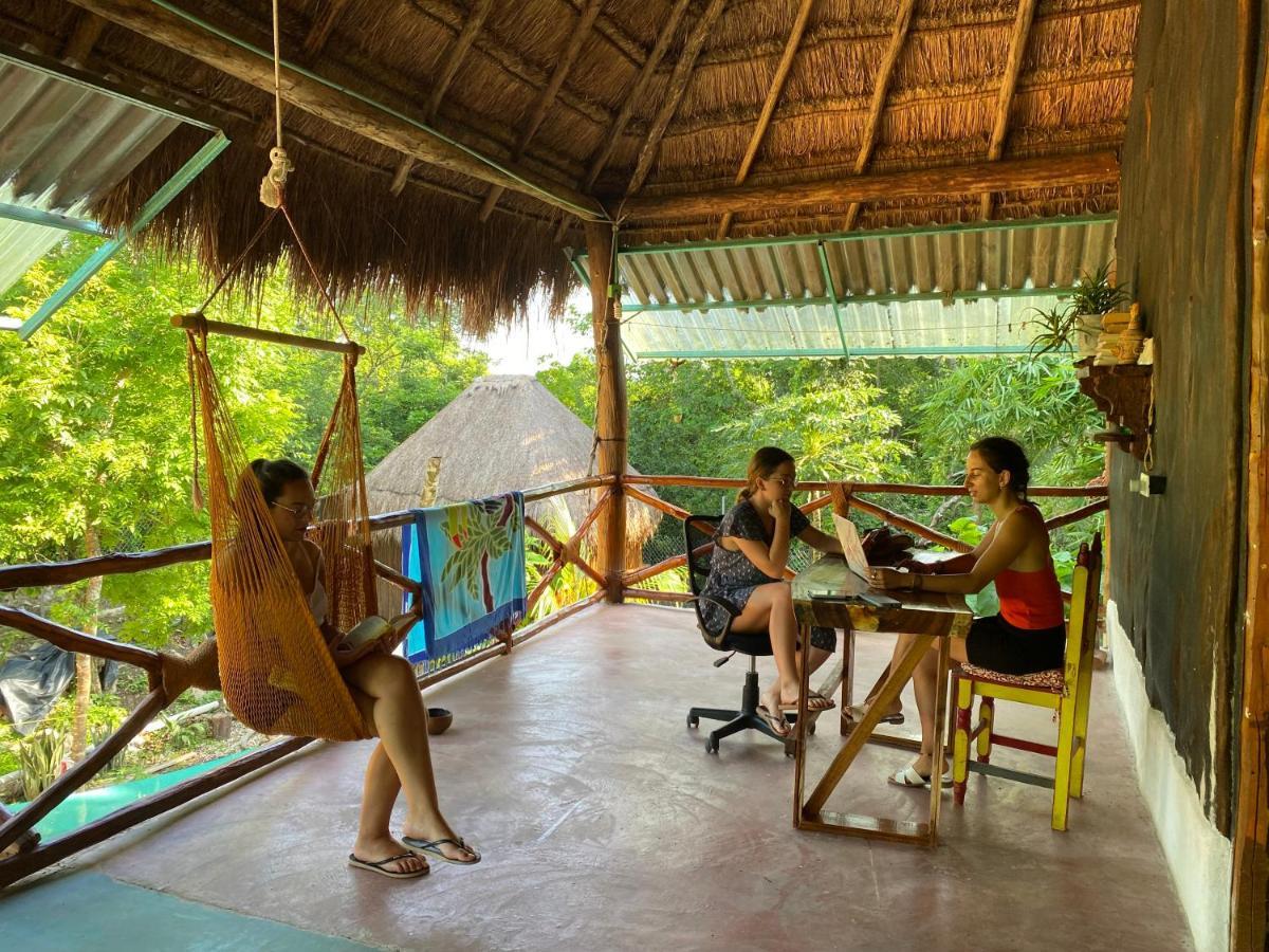 شقة Malinche Cafe In Coba Tulum المظهر الخارجي الصورة